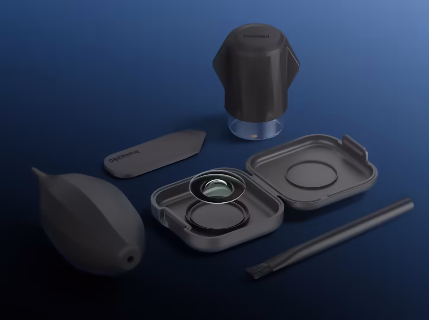 Комплектність Single Lens: одна змінна лінза для Insta360 X5 та інструменти для акуратної заміни.