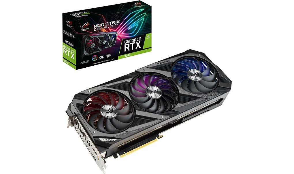 らい Купить видеокарту RTX 3090 ASUS ROG STRIX (ROG-STRIX-RTX3090