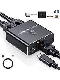 мережевий спліттер type-c RJ45 in 1Гб out 2х1Гб